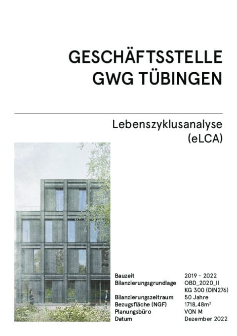 VON M - GWG Tübingen - eLCA