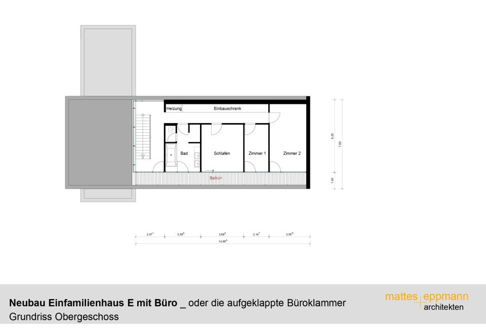 Grundriss Obergeschoss