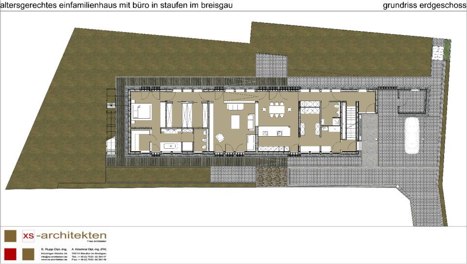 Grundriss Erdgeschoss mit Außenanlage