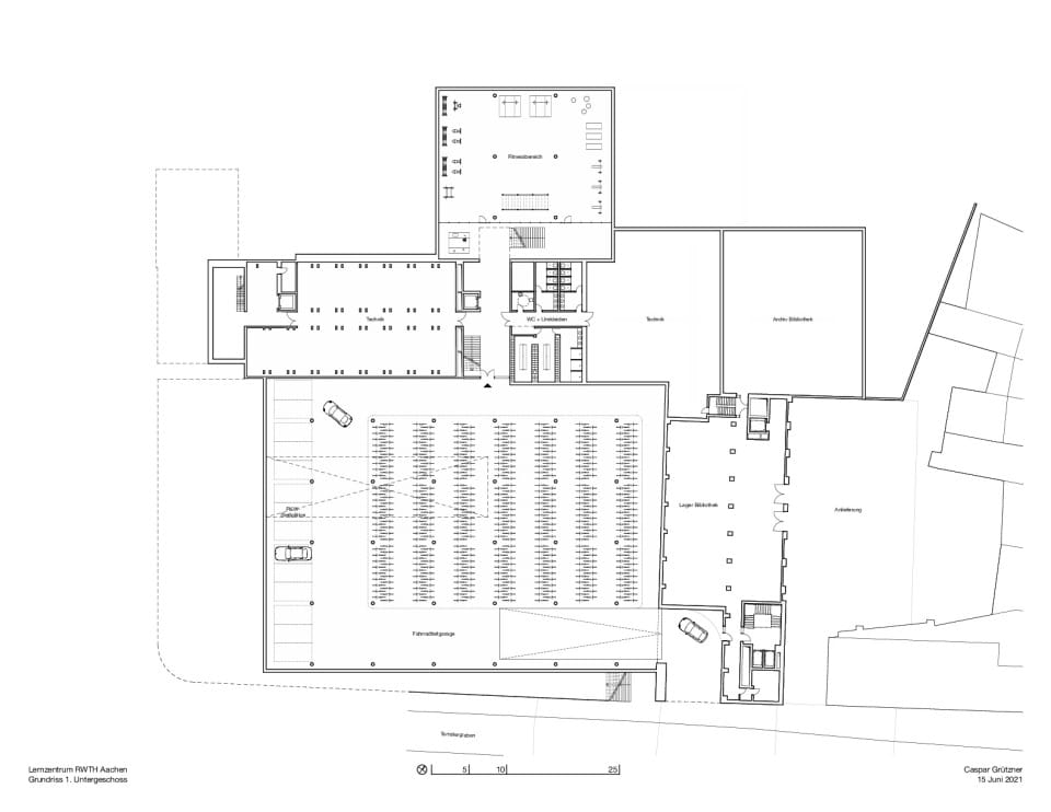 Grundriss 1. Untergeschoss