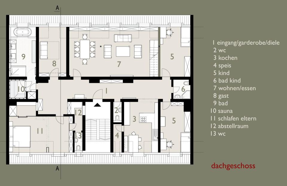 Grundriss Dachgeschoss