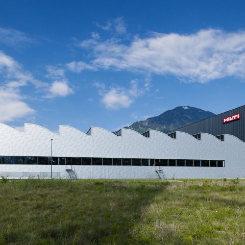Hilti-Produktionsgebäude in Thüringen/Österreich