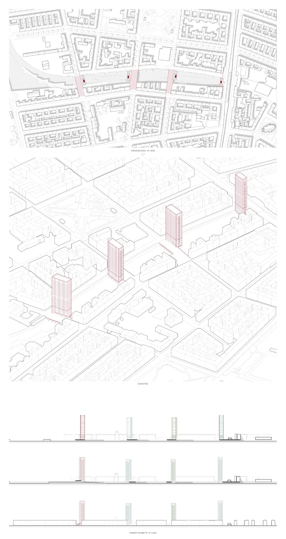 Hochhaus Abfolge