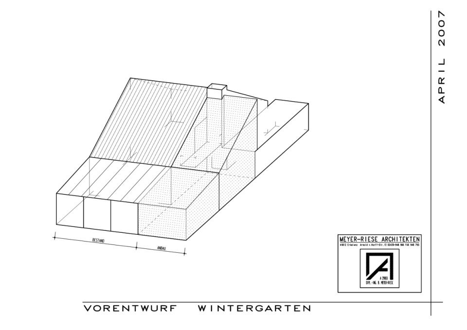 Vorentwurf Wintergarten