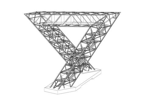 Saarpolygon - Tragwerk