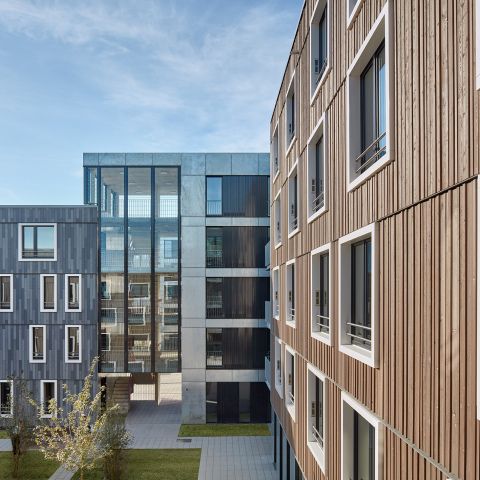 Holzhybridbau - 258 neue Wohnplätze im Passivhausstandard, Variowohnen Bochum
