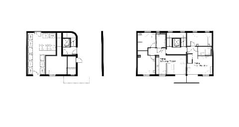 Haus 42 Grundriss Erdgeschoss und Regelgeschoss