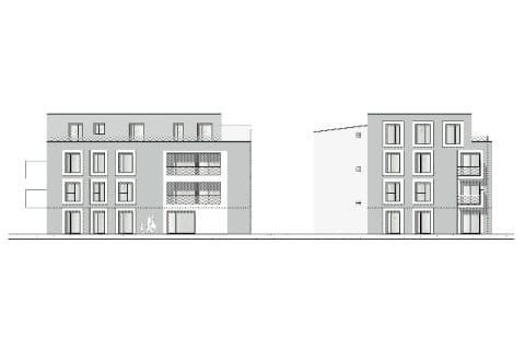 Haus 42A Ansicht Ost und Süd
