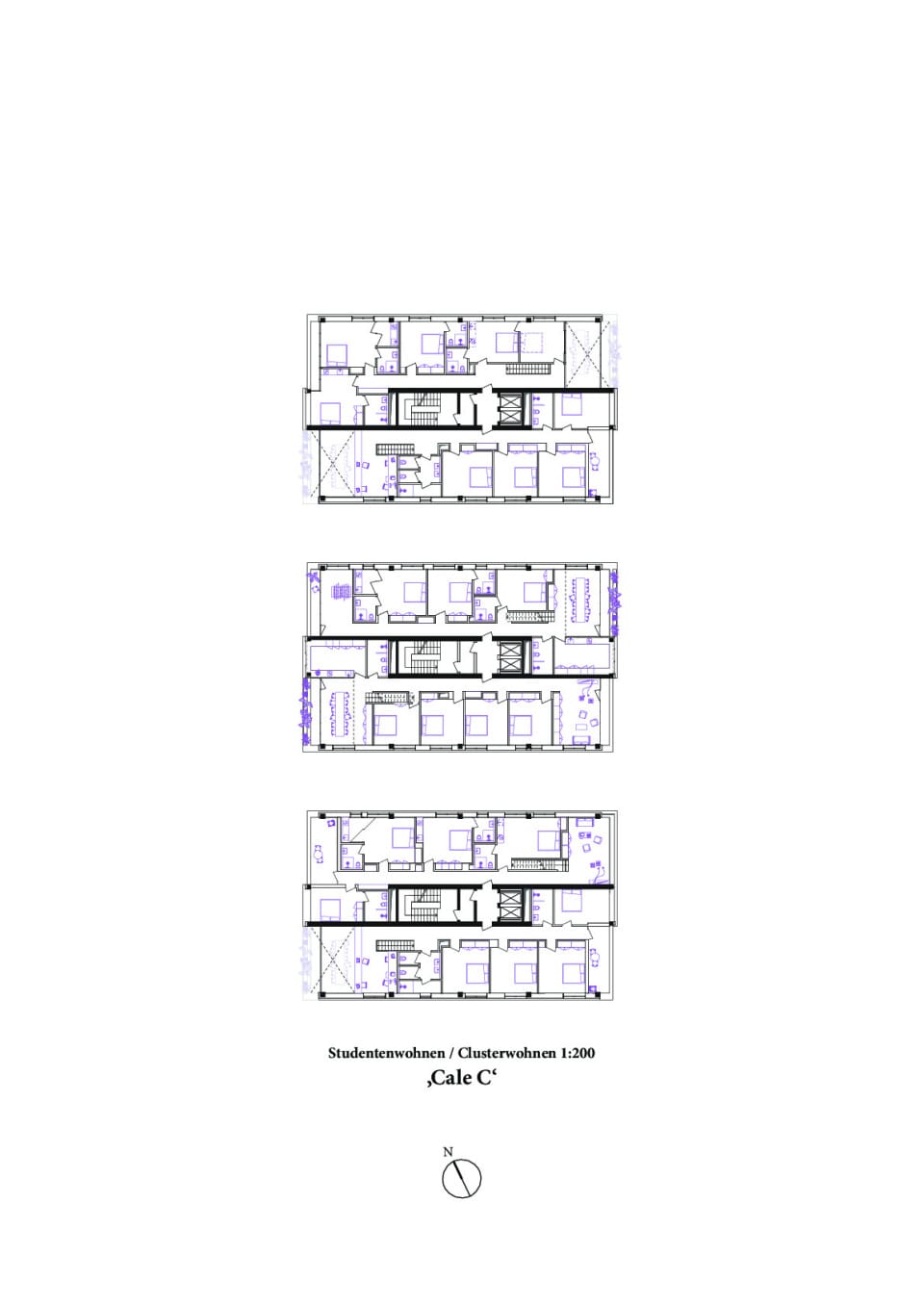 Grundriss Clusterwohnung