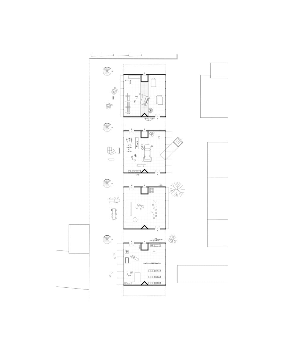 Erdgeschoss : Ateliers