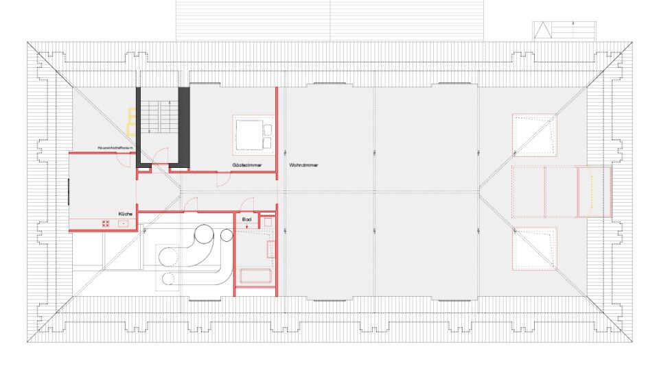 Grundriss Dachgeschoss (Wohnzimmer)