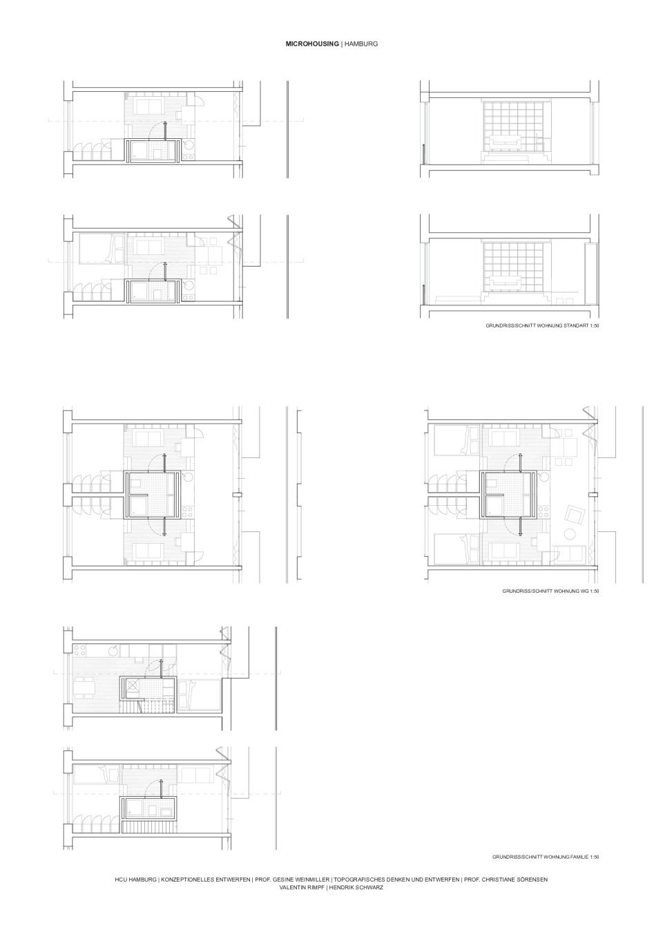 Grundrisse Micro-Wohnungen