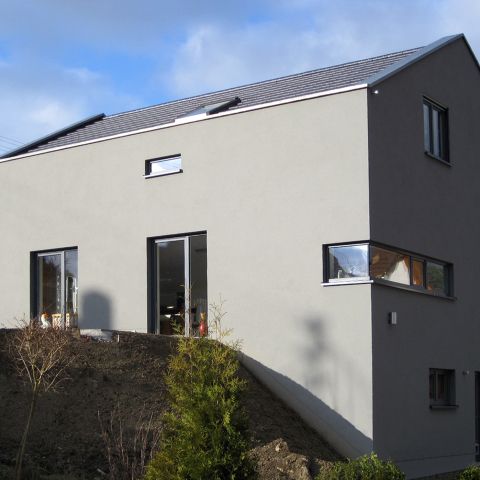 Neubau eines Einfamilienhauses mit Erdwärmenutzung