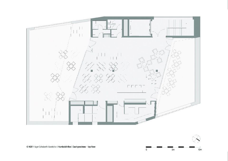 5. Obergeschoss - Restaurant und Dachterrasse