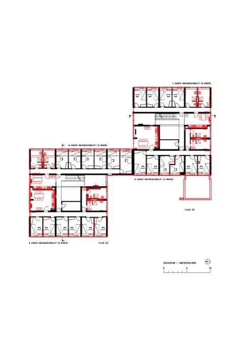 Haus 22/23, Grundriss 1. Obergeschoss