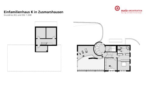 Grundriss Keller und Obergeschoss