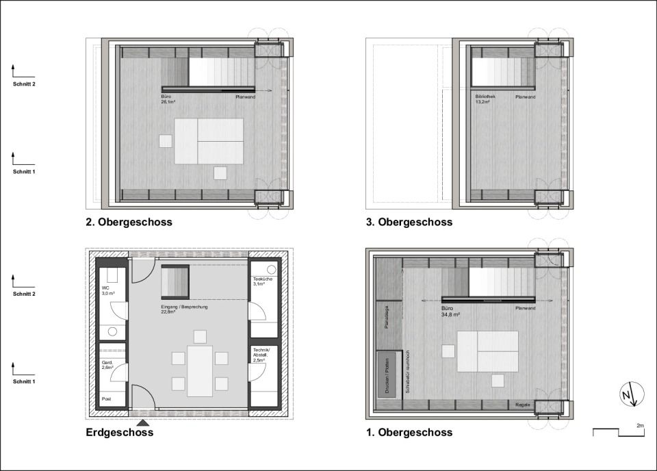 Studio 17A ARCHITEKTUR, Königsbrunn: Grundrisse