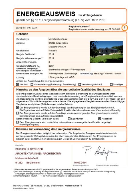 REFUGIUM.BETZENSTEIN-Energieausweis