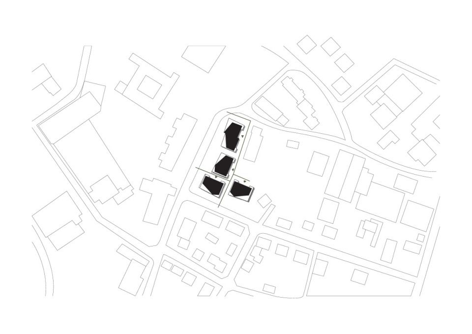Lageplan Stadtvillen Kocheraue in Künzelsau