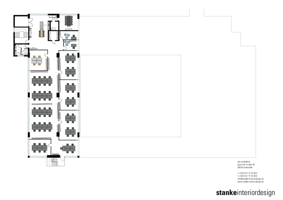 Grundriss 2. - 4. Obergeschoss