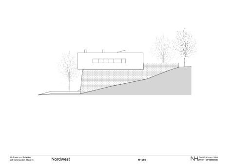 EFH auf Gutsmauer_Ansicht NW