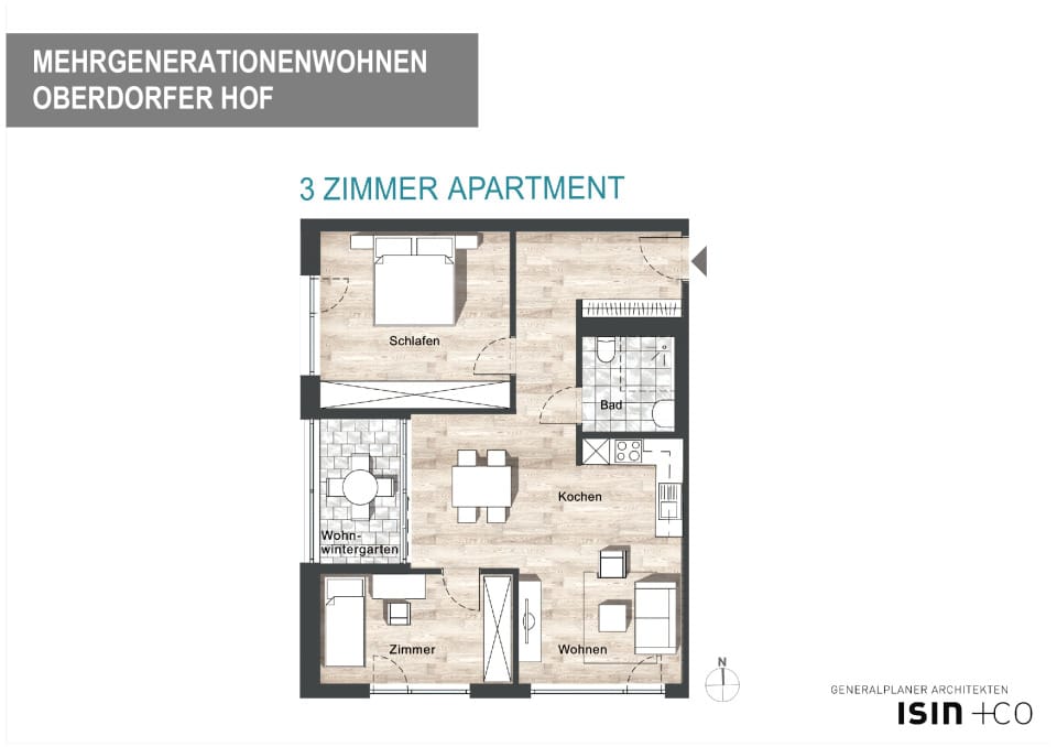 3 Zimmer Apartment