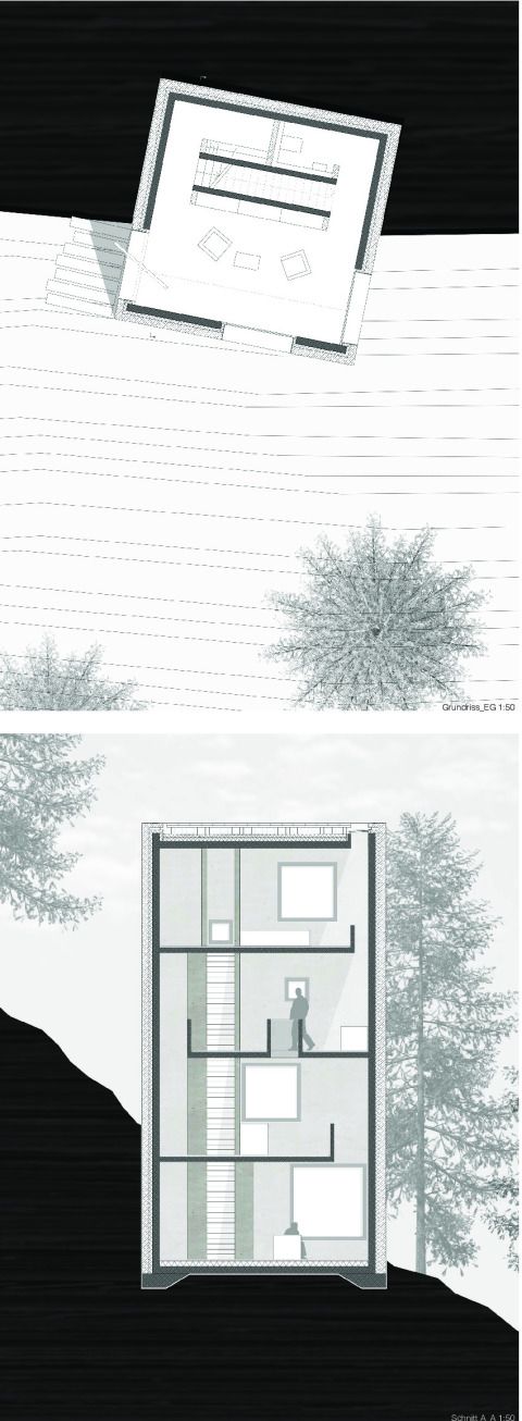 Grundriss_Erdgeschoss / Längsschnitt