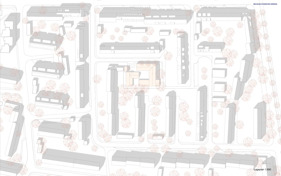 Lageplan 1:500