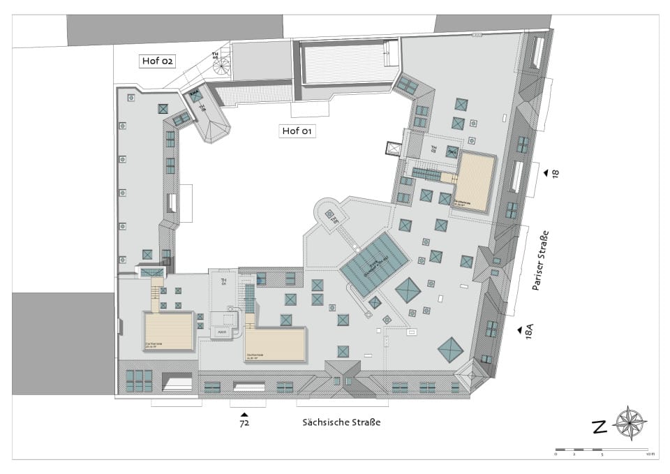 Grundriss Dachaufsicht