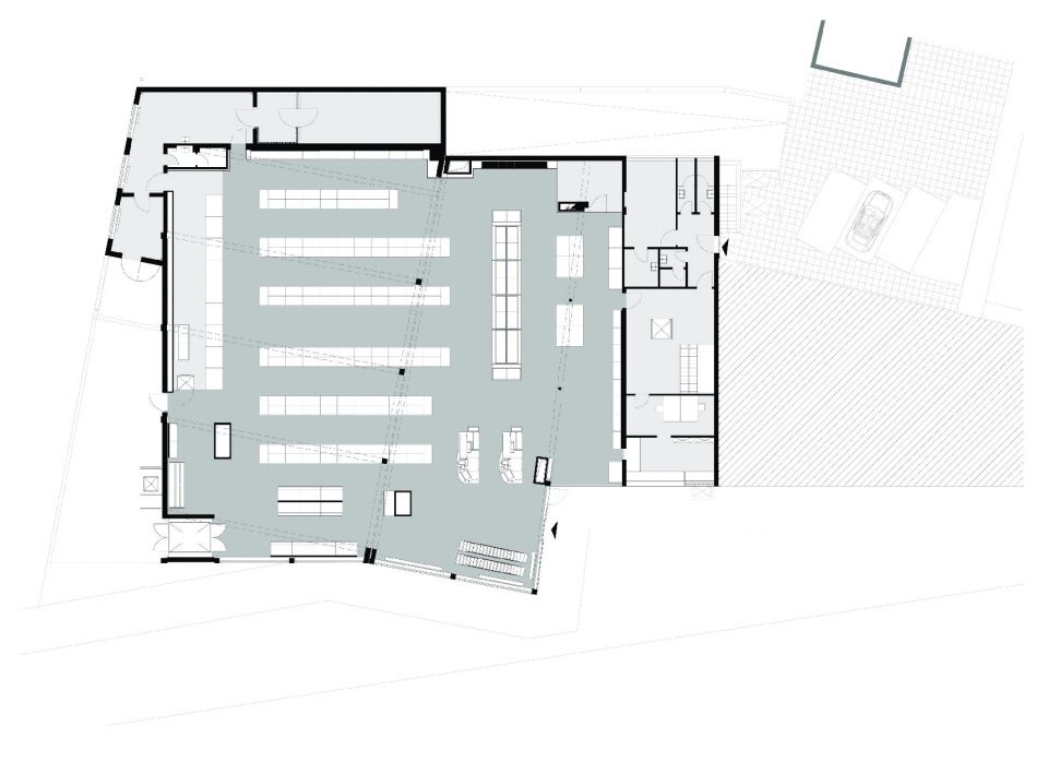 Grundriss Smart-Markt Sindlingen