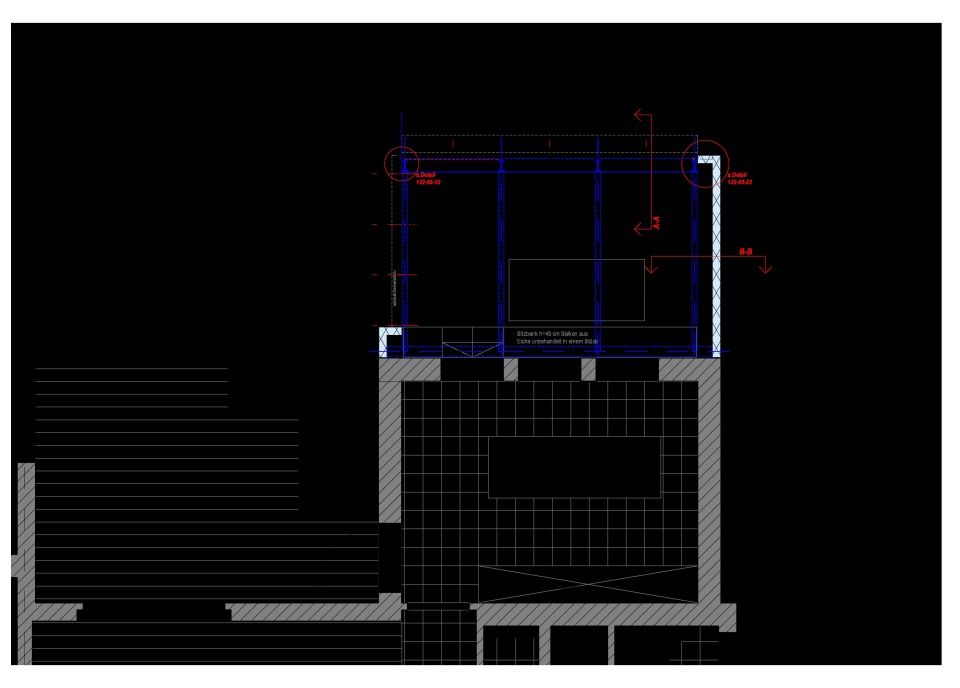 Werkplan-Ausschnitt Grundriss