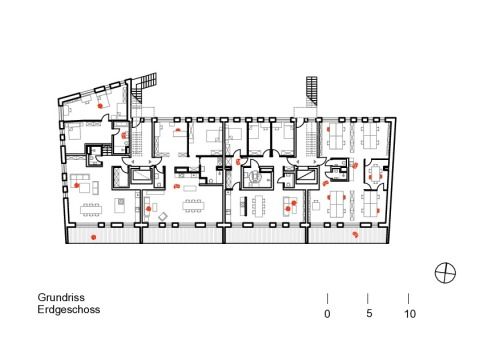 Ausbauhaus Neukölln Grundriss Erdgeschoss
