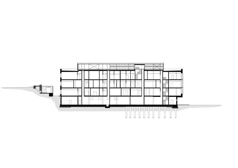 Schnitt - Neubau Laborgebäude Haus 11 -