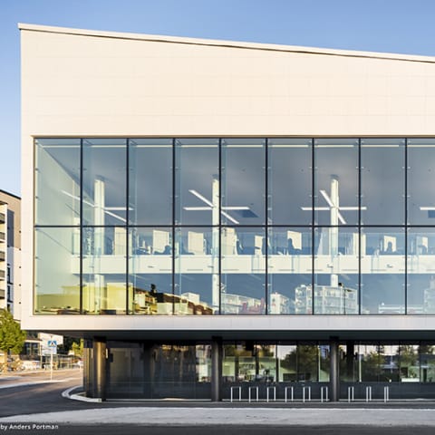Bibliothek in Nokia, Finnland