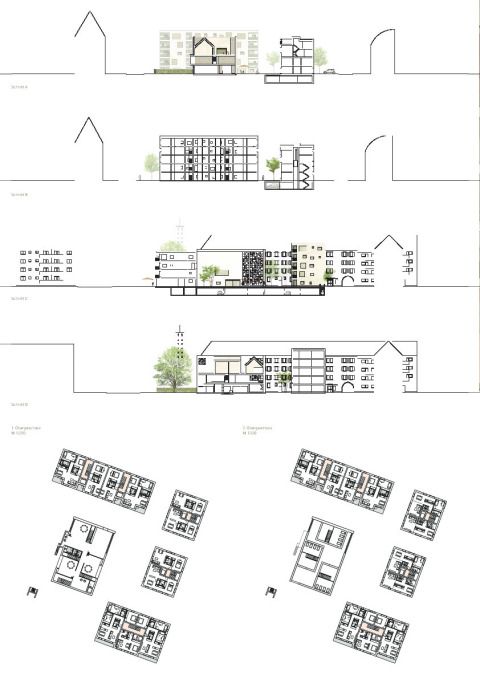 Plan 4 – Ansichten Schnitte Grundriss