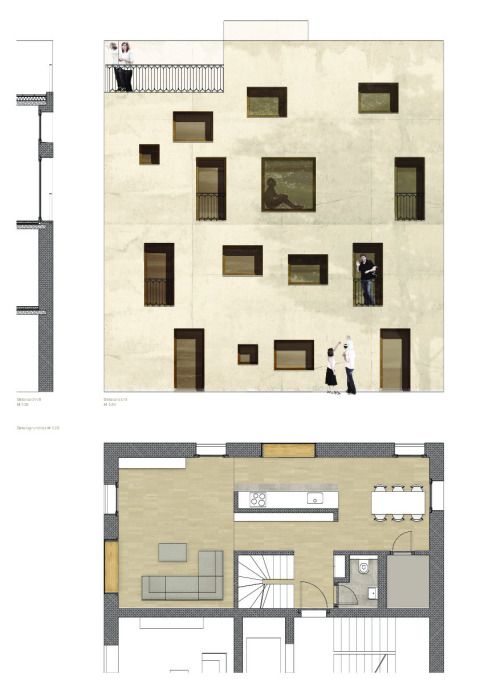 Plan 6 – Dreitafelprojektion