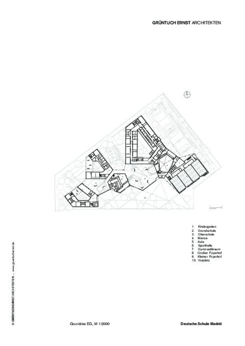 Deutsche Schule Madrid – Grundriss EG