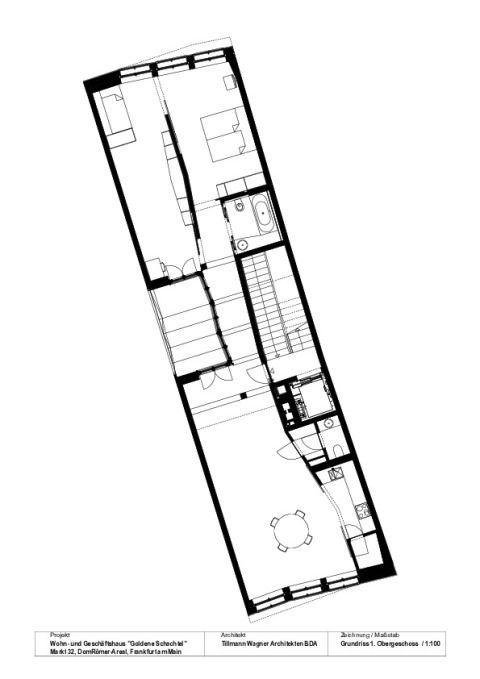 Goldene Schachtel Grundriss 1.Obergeschoss