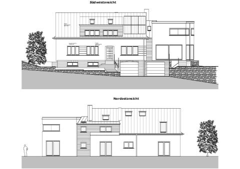 Straßen- & Gartenansicht