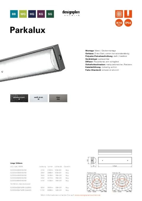 Parkalux Datenblatt