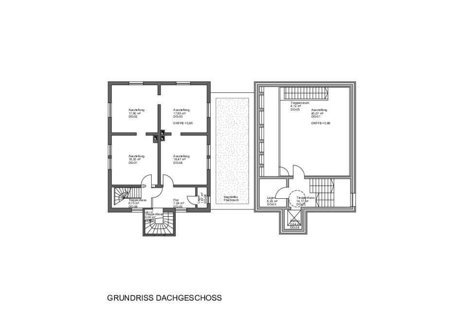 Dachgeschoßgrundriss
