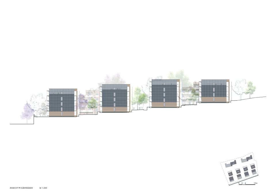 04 Ansicht PV-Südfassade