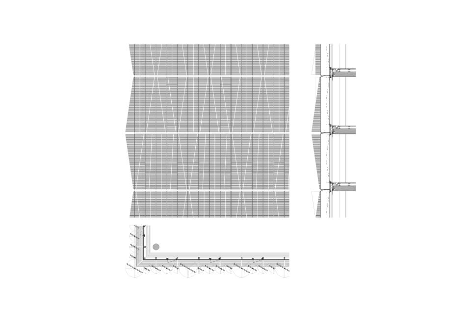 Q1, Fassadendetail Sonnenschutz