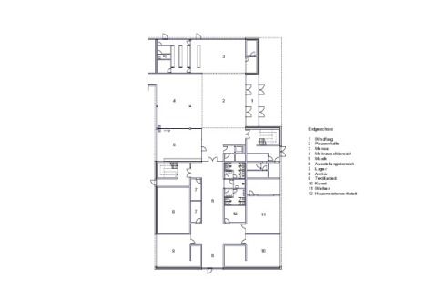 Grundriss Erdgeschoss (Schule)