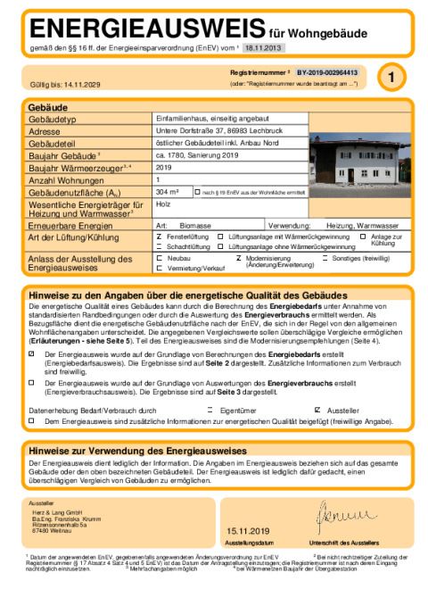 Energieausweis