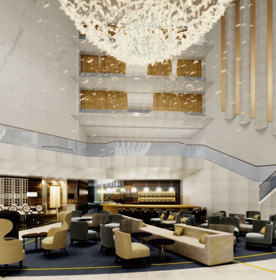 JW Marriott Cannes - Rendering Lobby