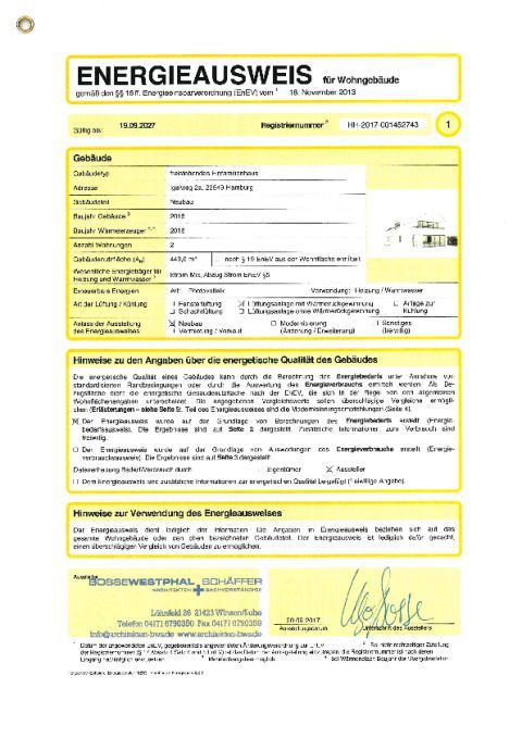 Energieausweis Seite 1