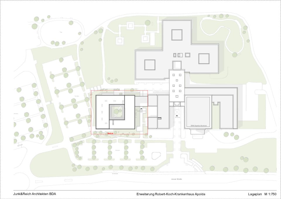 Lageplan Krankenhaus
