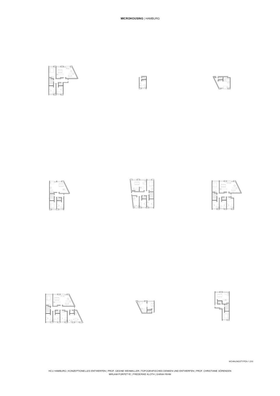 Plan 6 Wohnungstypen