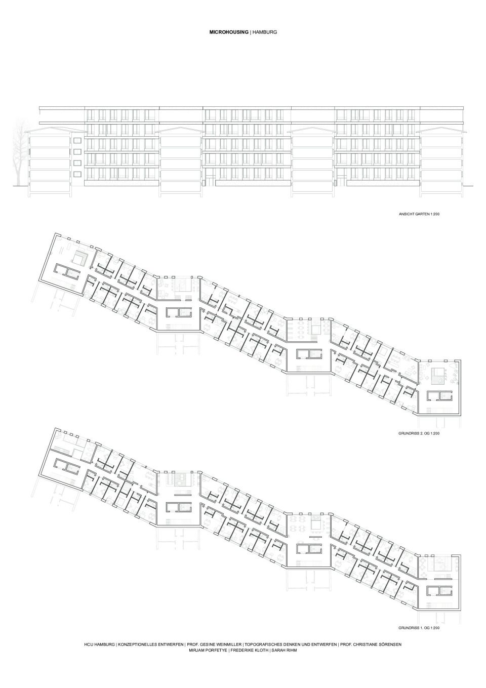 Plan 8 Ansicht Grundrisse